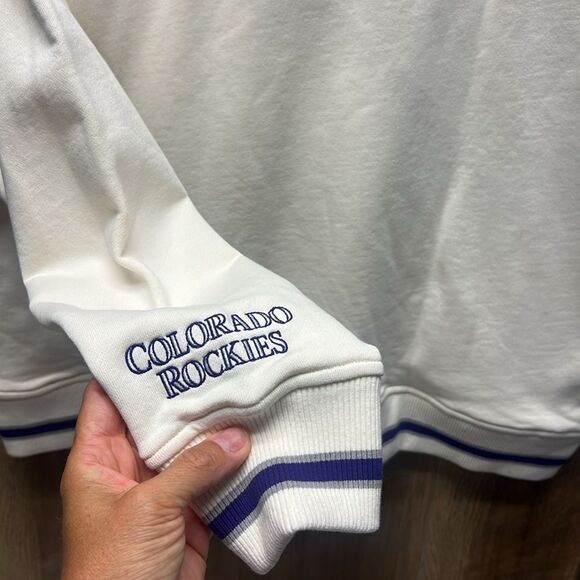 ROCKIES QUARTER ZIP WITH BASEBALL STITCH - Picture 7 of 11